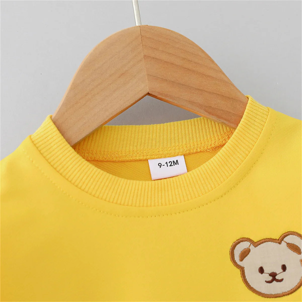 Cotton tracksuit set 2 pcs sweatshirt and trousers for Little Bear children-3