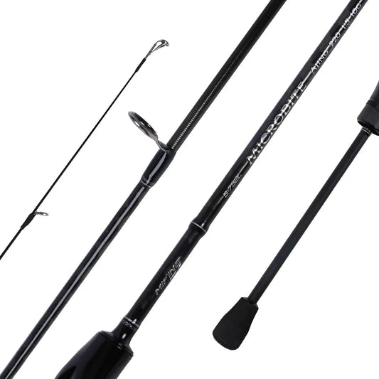 2.2M Fast Action Spinning Rod Light Carbon Lure Rod Black-0