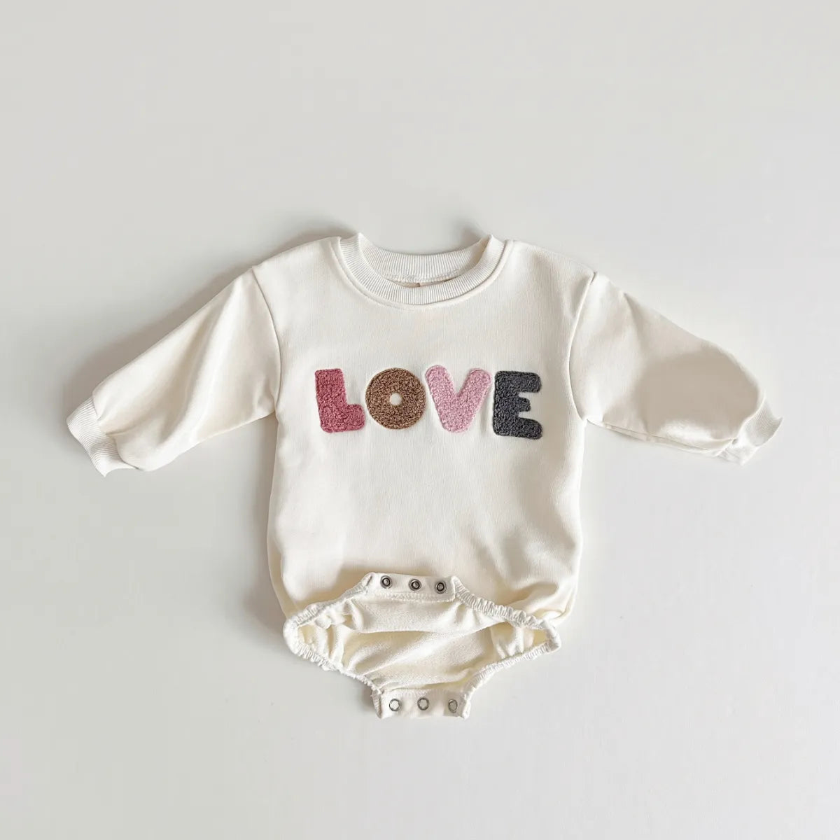 Sweatshirt with Romper Closure "Love" Multivariant-1