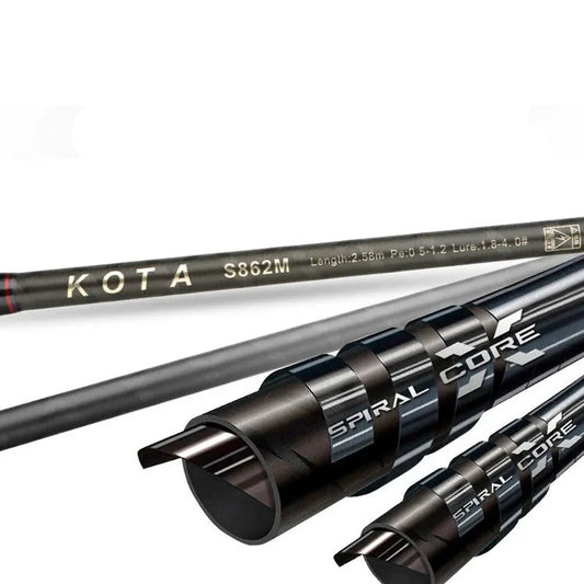 Inshore Squid Fishing Rod 2.59m Carbon Fast Action Rod Black-1