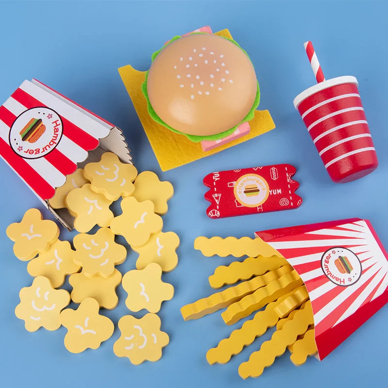 Burgers and Fries Toy Set for Children-1