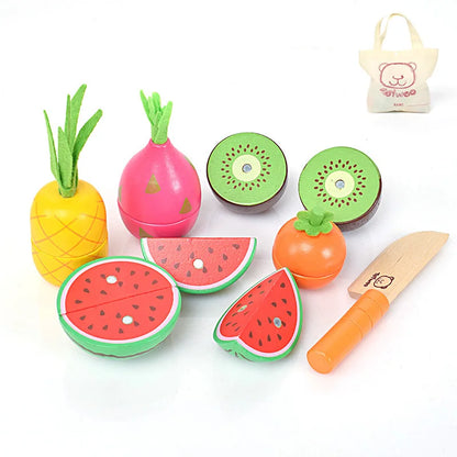Wooden Pretend Play Food for Children Multivariant-9