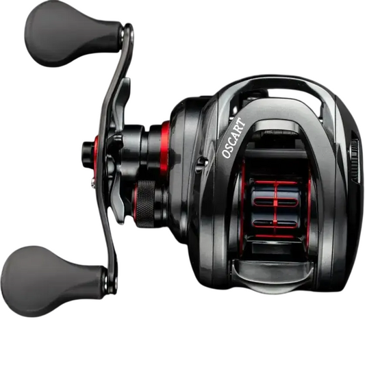 9BB Baitcasting Fishing Reel with Spare Spool Black-0