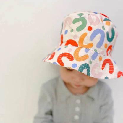 Embroidered Double Sided Baby Bucket Hat for Children-4