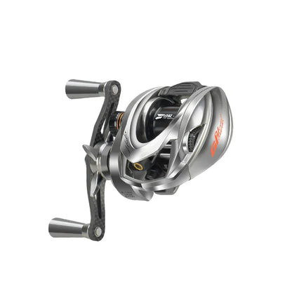 Baitcasting Fishing Reel Magnetic Braking Right Hand Silver-3