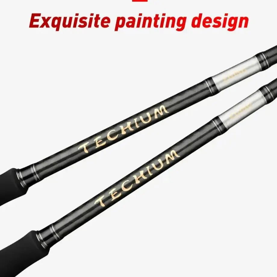 2.5m Squid Egi Spinning Rod Lightweight Carbon Rod Black-3