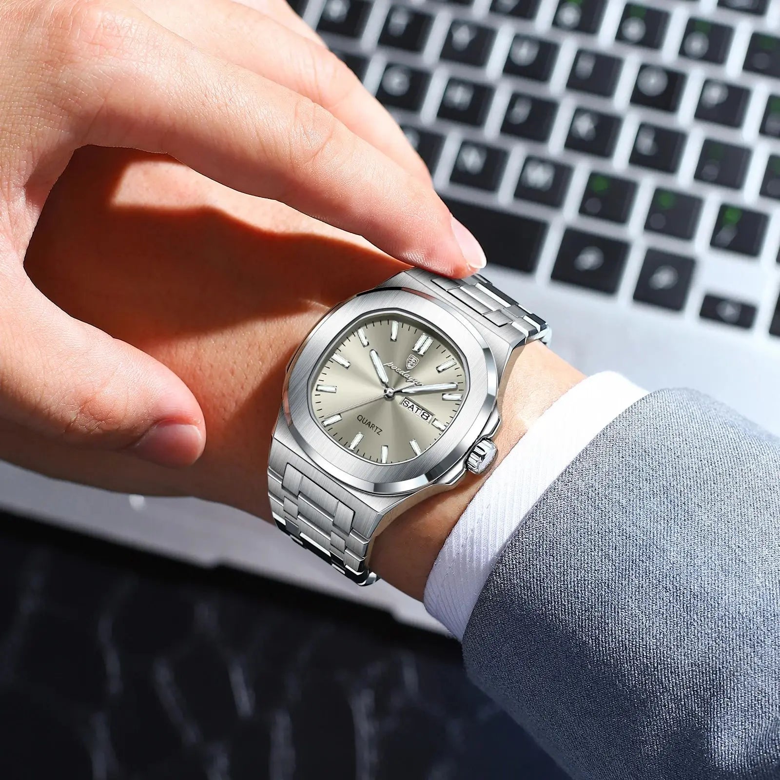 Men’s Luxury Square Watch-4