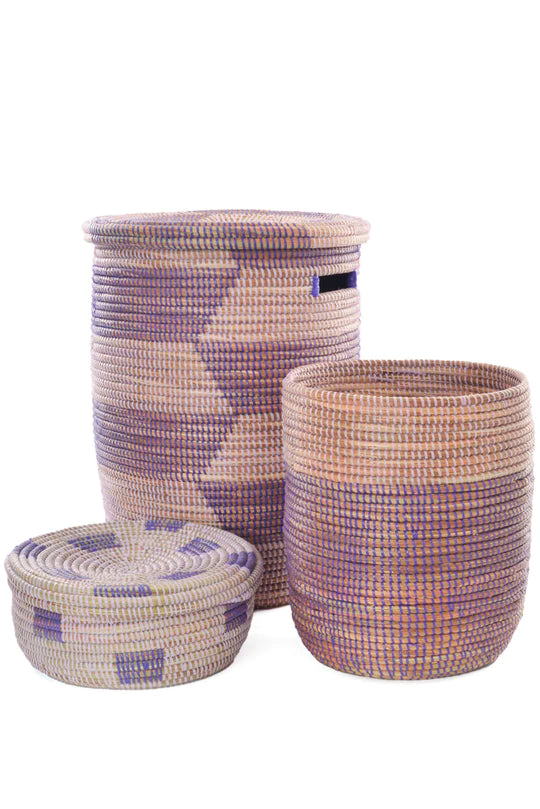 Lavender Fields Mixed Basket Set of Three
