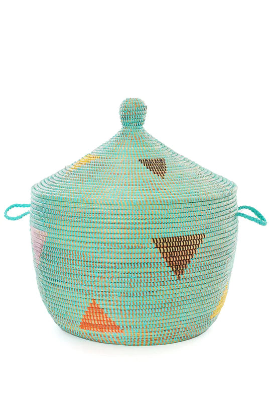 Aqua Teranga Triangles Basket Set of (3 Baskets)