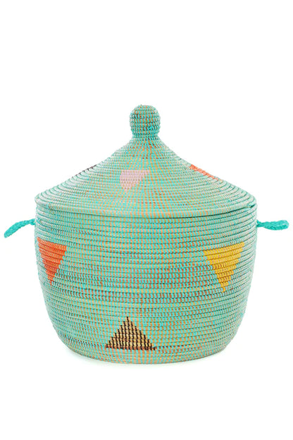 Aqua Teranga Triangles Basket Set of (3 Baskets)