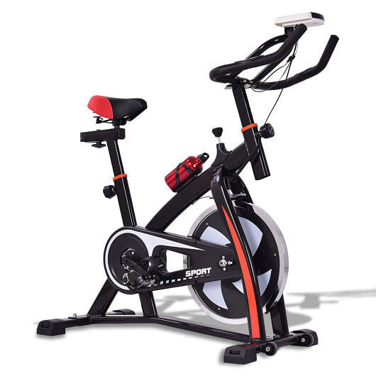 Household Adjustable Indoor Exercise Cycling Bike Trainer with Electronic Meter-0
