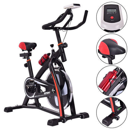 Household Adjustable Indoor Exercise Cycling Bike Trainer with Electronic Meter-4