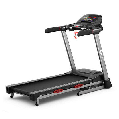 4.75 HP Folding Treadmill with Auto Incline and 20 Preset Programs-Black-4