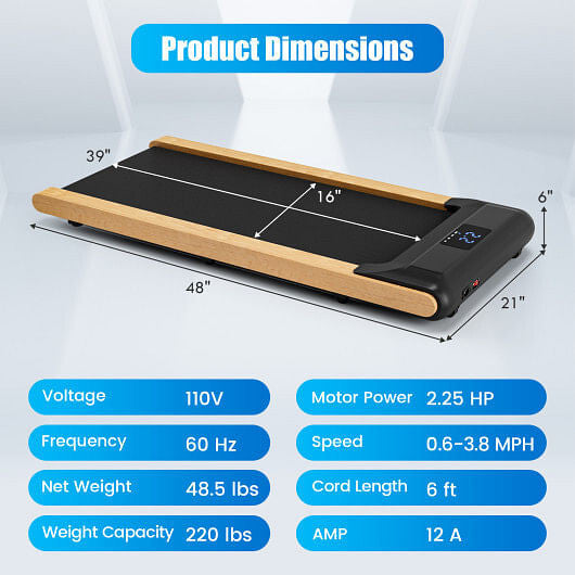 3-in-1 Walking Pad with Remote and Smart APP Control for Home Office-3