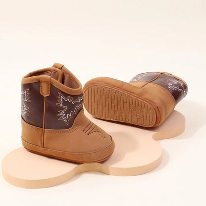 Soft Breathable Western Baby Boots-3