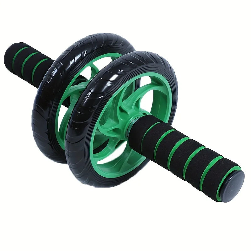 Double-Wheeled Ab Roller Non-Slip Muscle Trainer Green-0