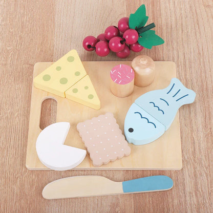 Wooden Pretend Play Food for Children Multivariant-14