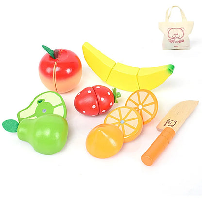 Wooden Pretend Play Food for Children Multivariant-7