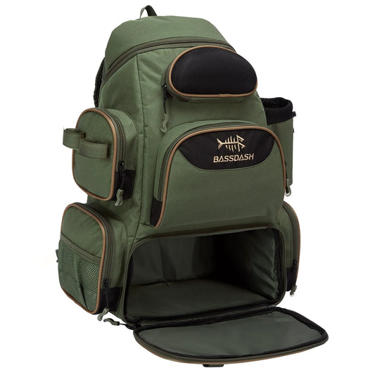 Tactical Fishing Tackle Backpack Polyester Green-0