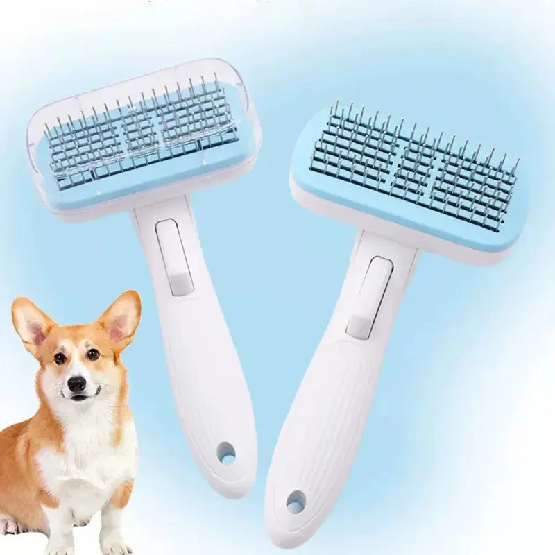Self-Cleaning Grooming Brush for Pets-0