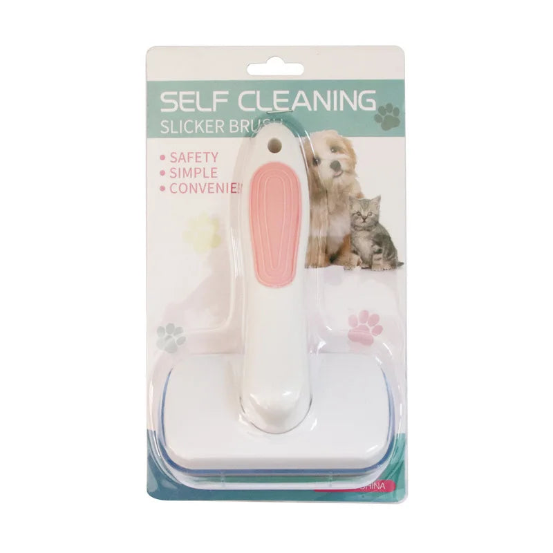 Self-Cleaning Grooming Brush for Pets-1