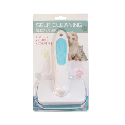 Self-Cleaning Grooming Brush for Pets-2