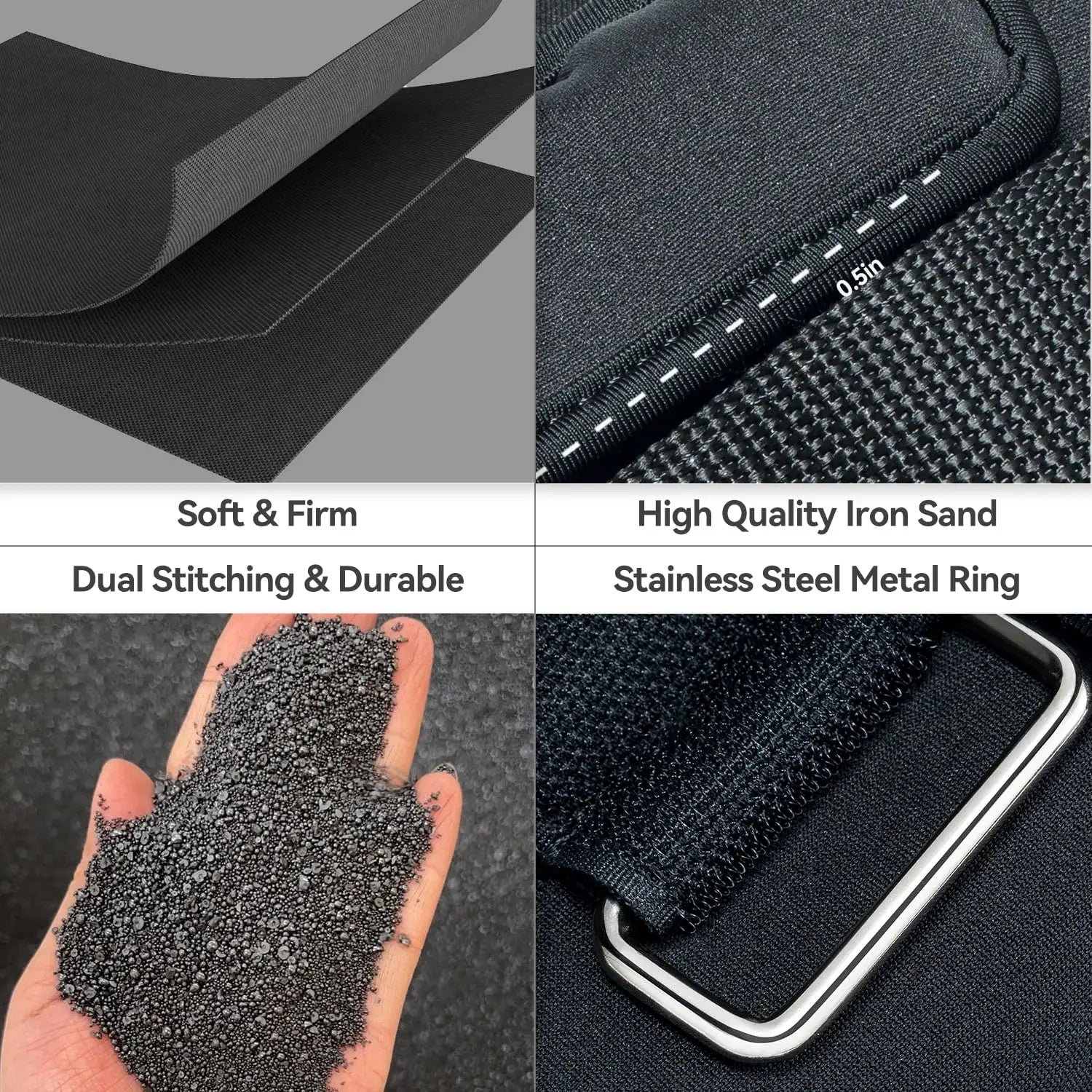 Adjustable Ankle Weights - 1 Pair, 4lbs-3