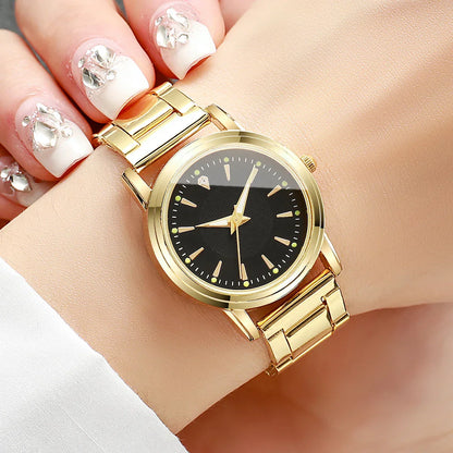 Couple Quartz Gold Watches Set-3