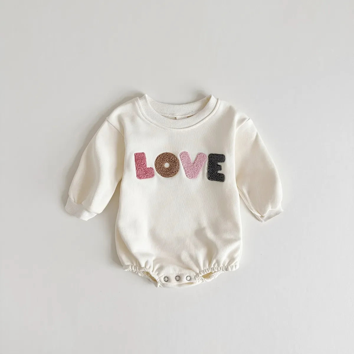 Sweatshirt with Romper Closure "Love" Multivariant-5