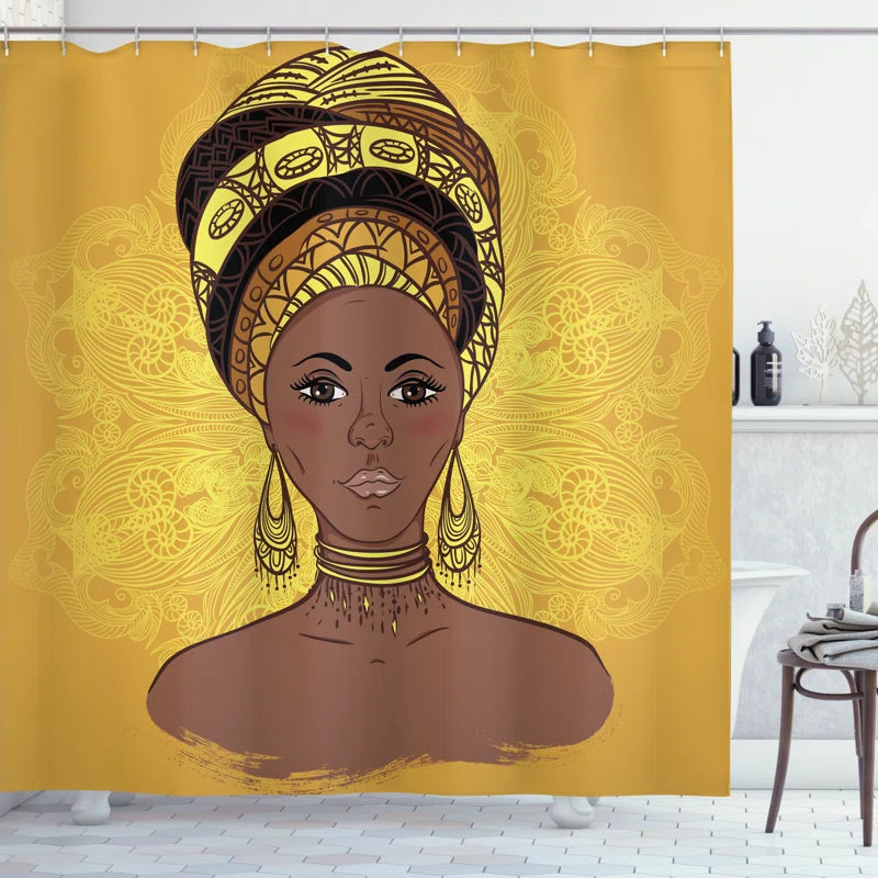 Shower Curtain with Hooks Included