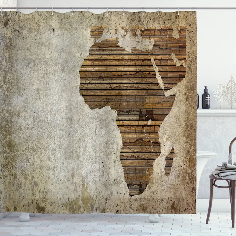 Shower Curtain with Hooks Included