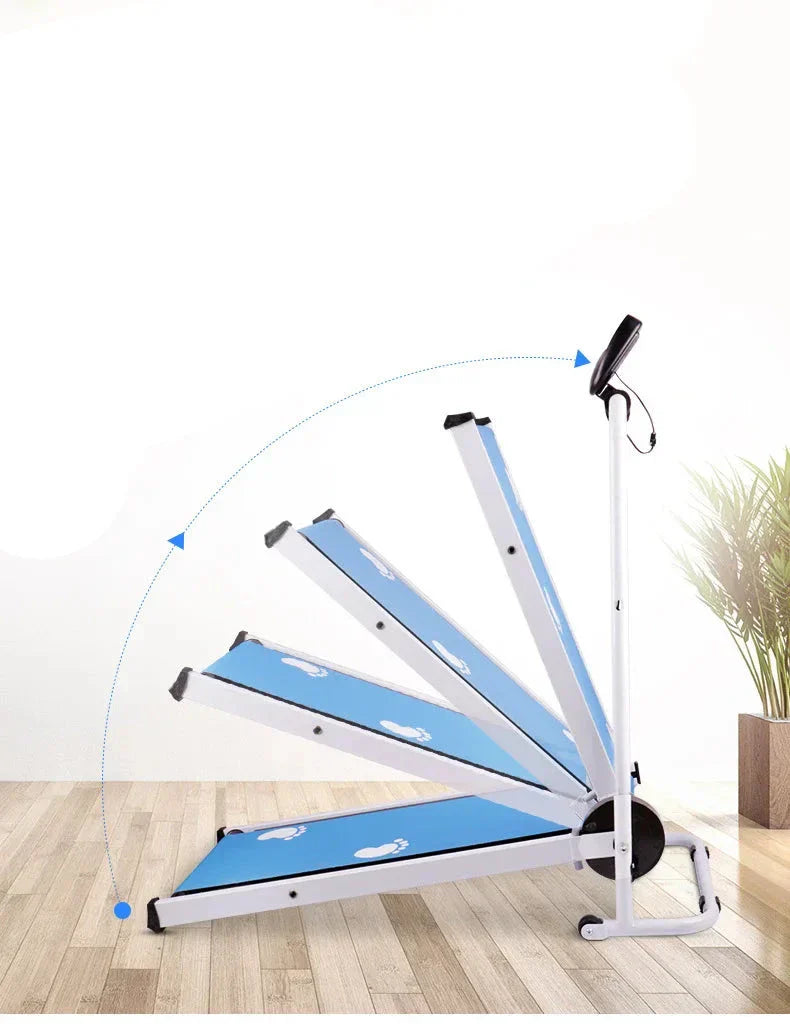 Silent Folding Mechanical Treadmill for Home Fitness-2