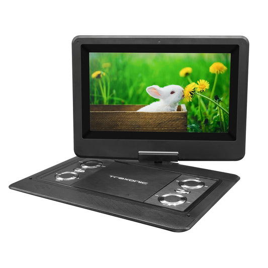 Trexonic 12.5 Inch Portable TV+DVD Player with Color TFT LED Screen and USB/HD/AV Inputs-0