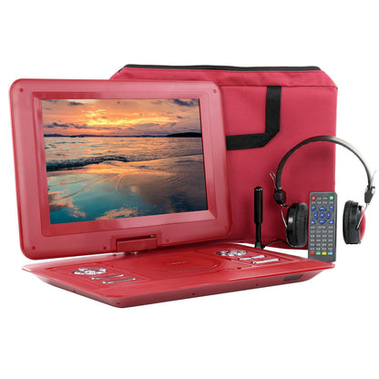 Trexonic 13.3 Inch Portable TV+DVD Player with Color TFT LED Screen and USB/HD/AV Inputs-0