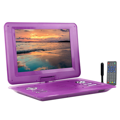 Trexonic 15.4 Inch Portable TV+ DVD Player with Swivel TFT-LCD Screen and US D970-TR-D154PUR-RB-0