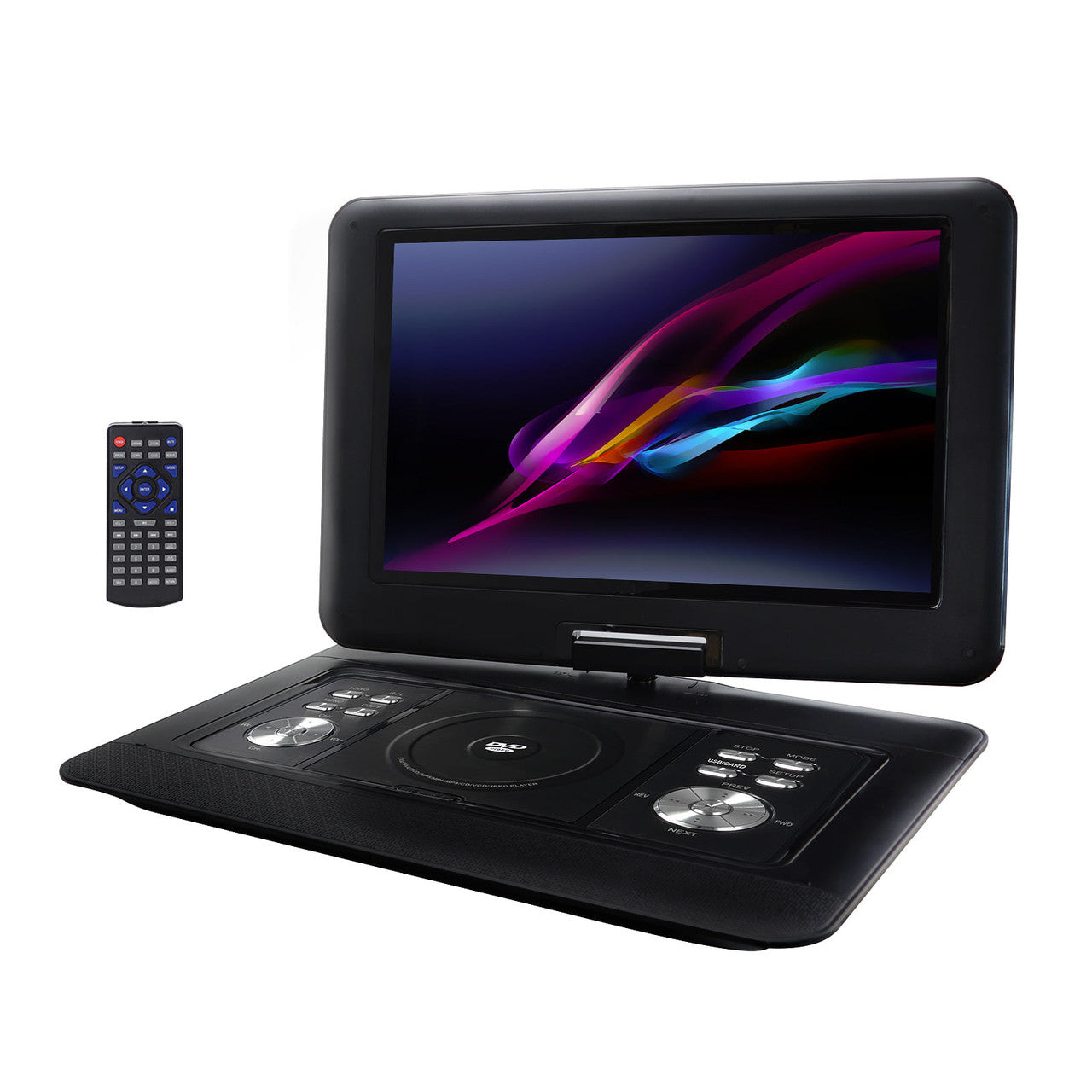 Trexonic 14.1" Portable DVD Player with TFT-LCD Screen and USB/SD/AV Inputs-0