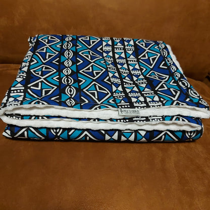 African Print | Mudcloth Print Throw Blanket | 100x150cm-1
