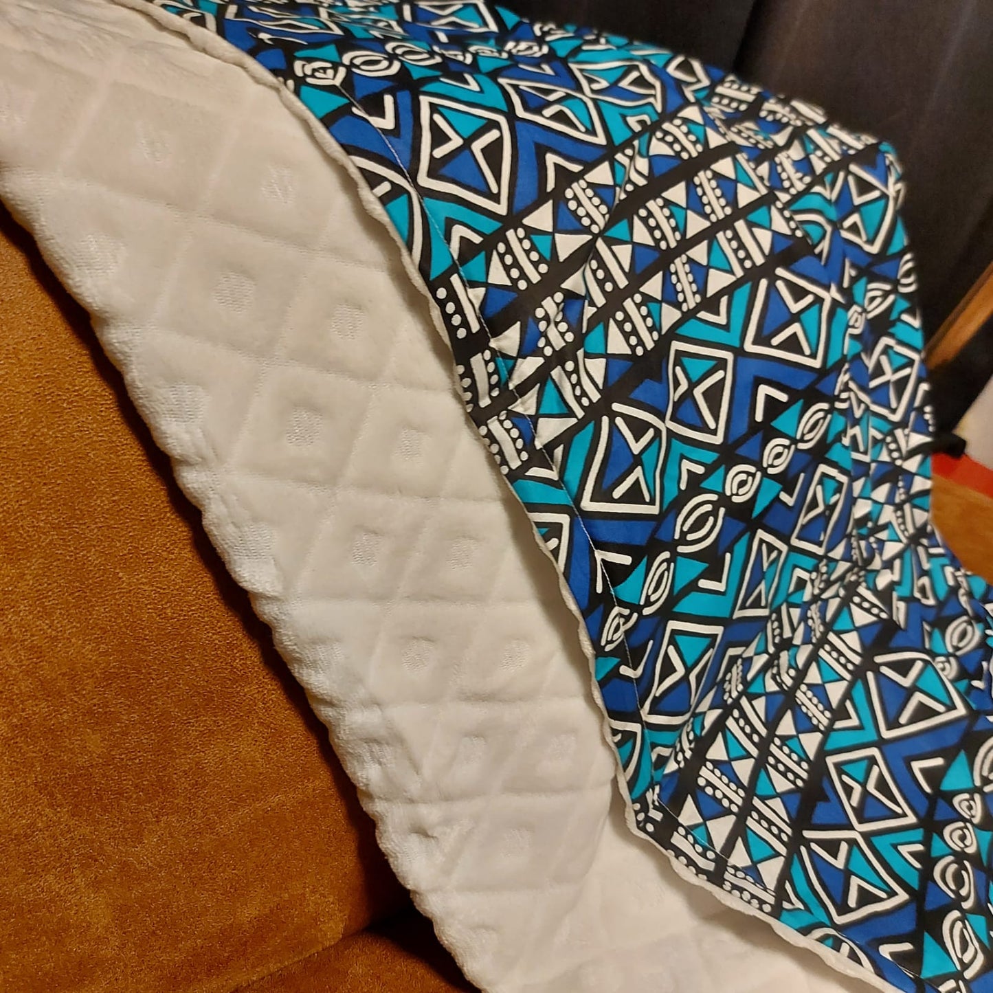 African Print | Mudcloth Print Throw Blanket | 100x150cm-2