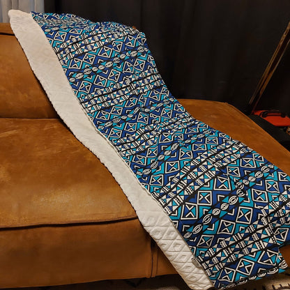 African Print | Mudcloth Print Throw Blanket | 100x150cm-0