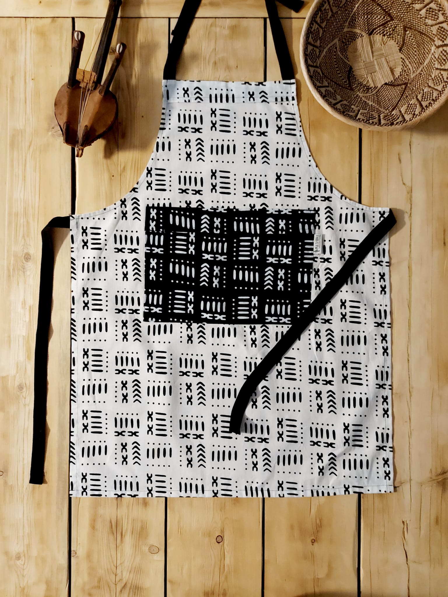 Handmade Apron and Oven Gloves Set | Made from 100% African Print Cotton | African Print Apron-2