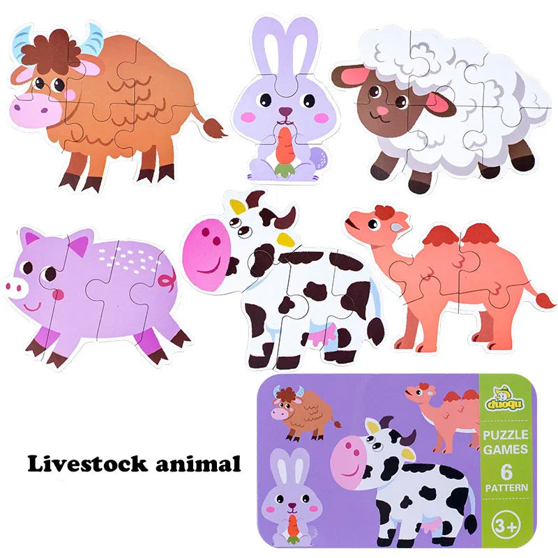 Wooden Animal Puzzle Set-7