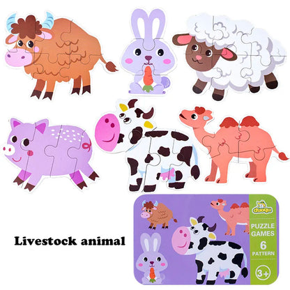 Wooden Animal Puzzle Set-7