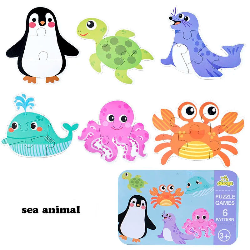 Wooden Animal Puzzle Set-9