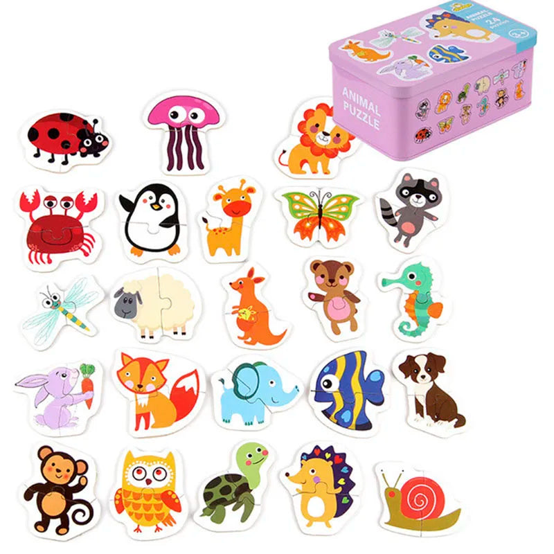 Wooden Animal Puzzle Set-10