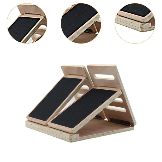 Wooden Slant Board - 4 Angle Yoga Accessory-1