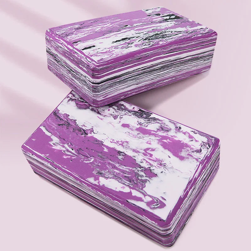 High-Density Camouflage Yoga Block (Purple)-2