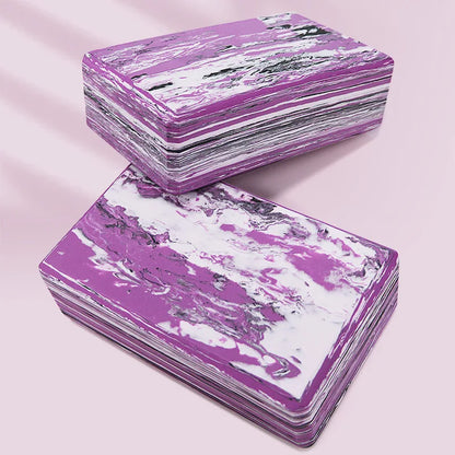High-Density Camouflage Yoga Block (Purple)-2