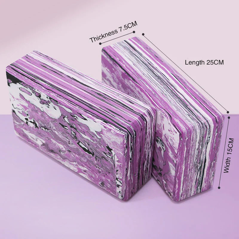 High-Density Camouflage Yoga Block (Purple)-4