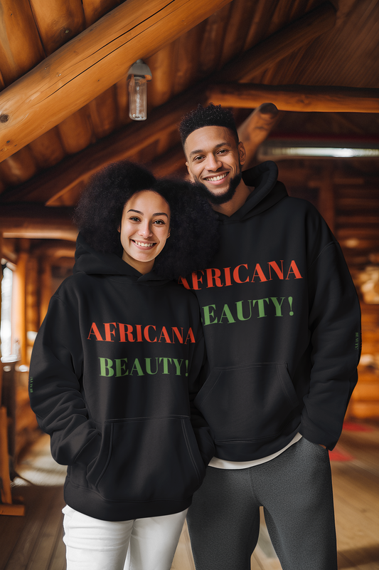 AFRICANA BEAUTY Unisex Oversized Hoodie by SobG Designs