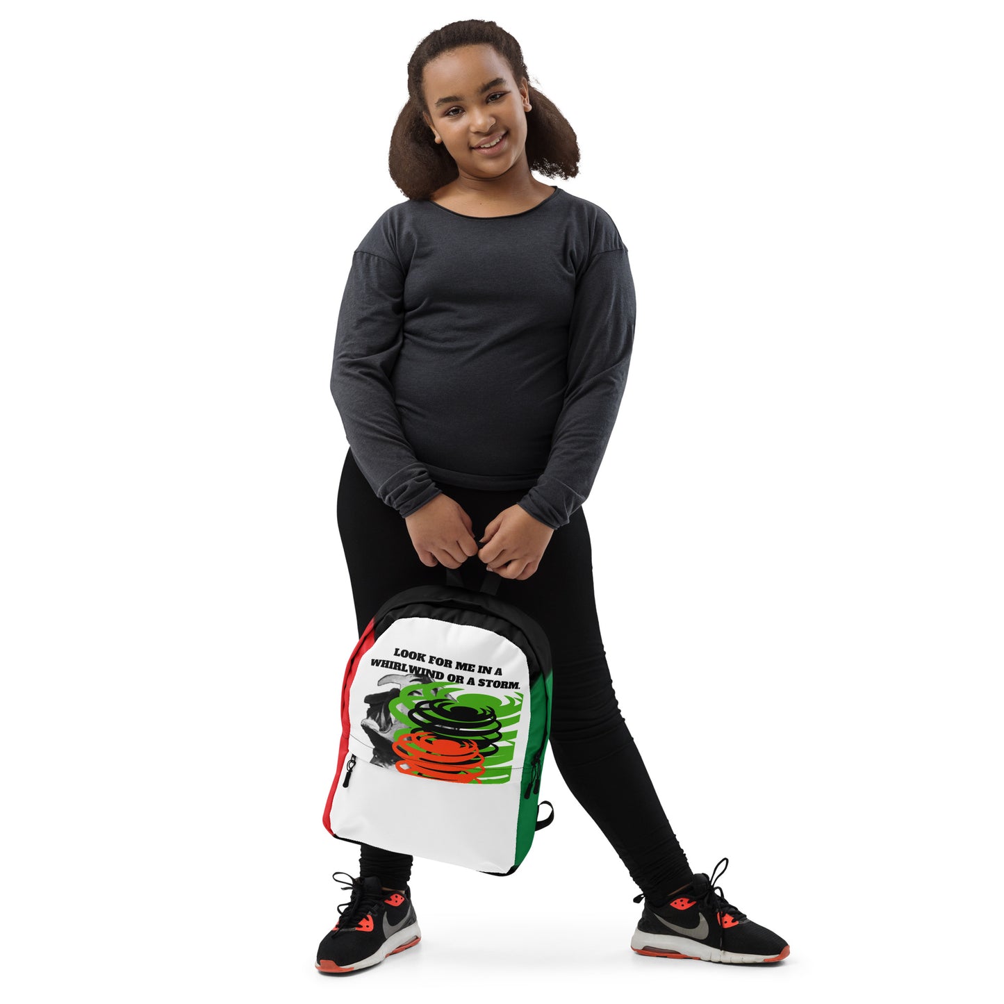 LOOK FOR ME IN A WHIRLWIND Backpack by SobG Designs